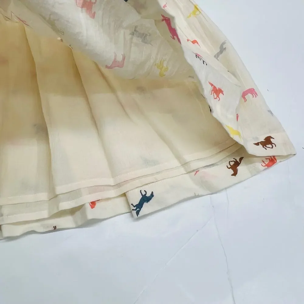 NWT Pink Chicken 12Y Charlie Dress in Tiny Horses